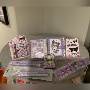 Kuromi 8 Piece Bundle Stationery Set